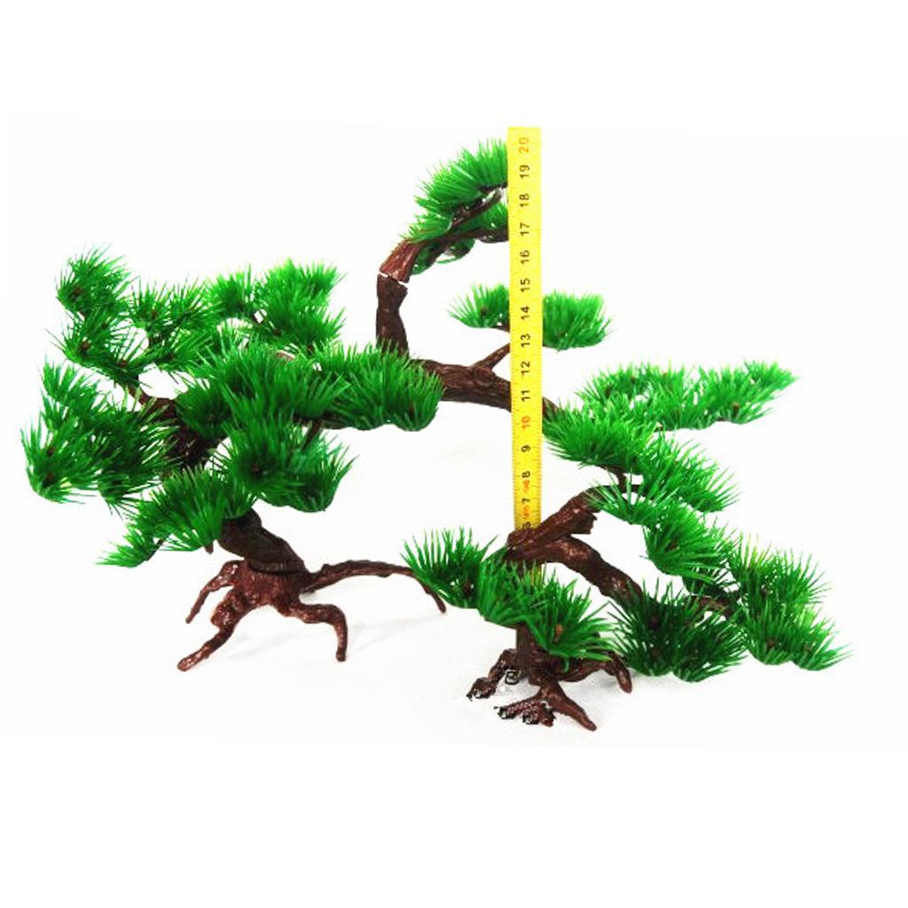Aquarium Planted Tree - Underwater Plants Aquarium Ornament Plastic Plant
