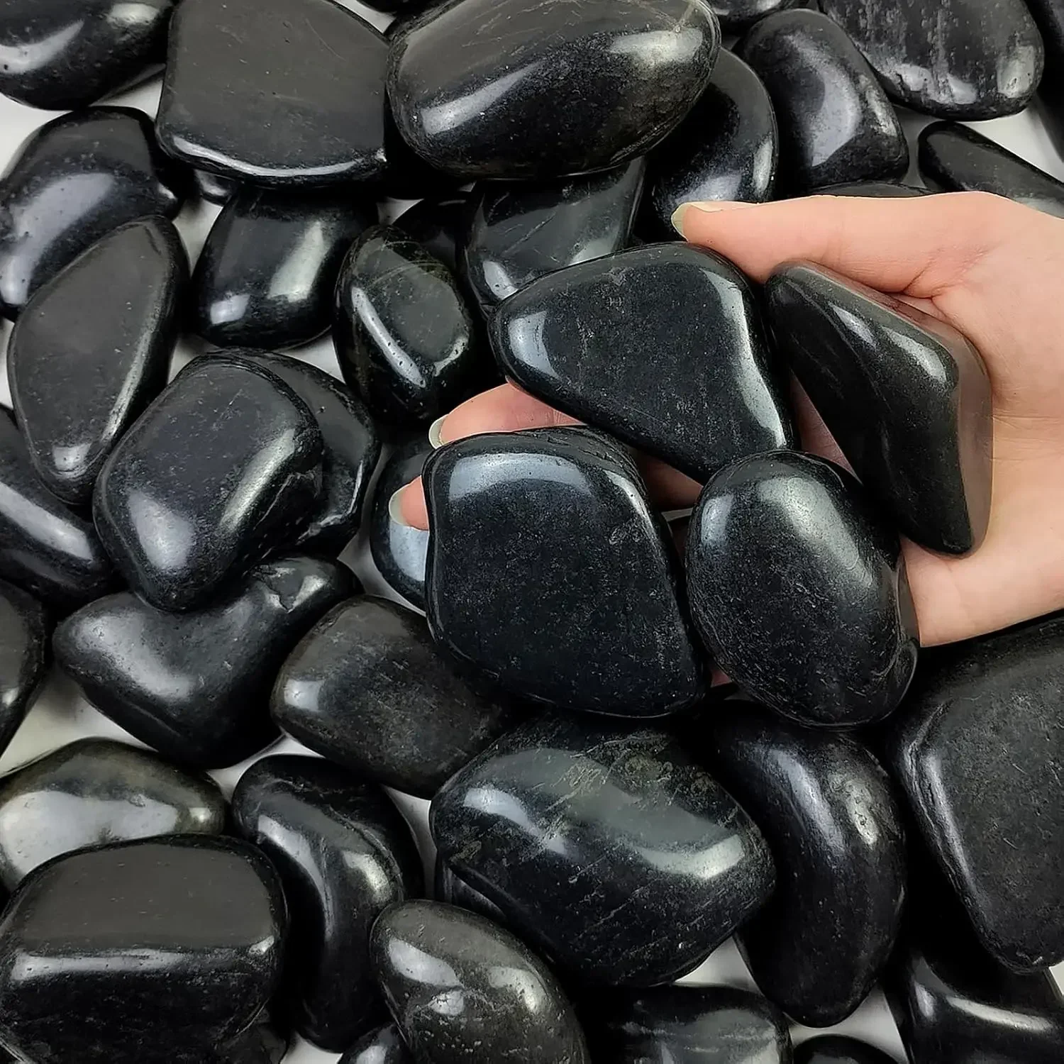 40 lbs Black River Rocks for L - Aquarium Planted Plants ulasan dan harga