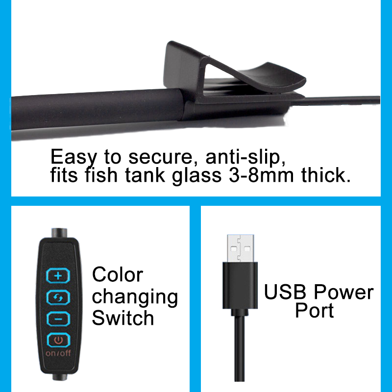 USB Aquarium LED Lamp Fish Tan - Led Planted Tank Light ulasan dan harga