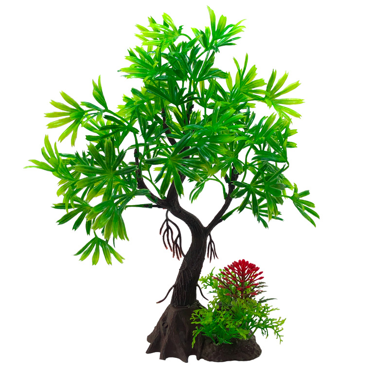 Fish Tank DIY Artificial Aquar - Aquarium Planted Tree ulasan dan harga