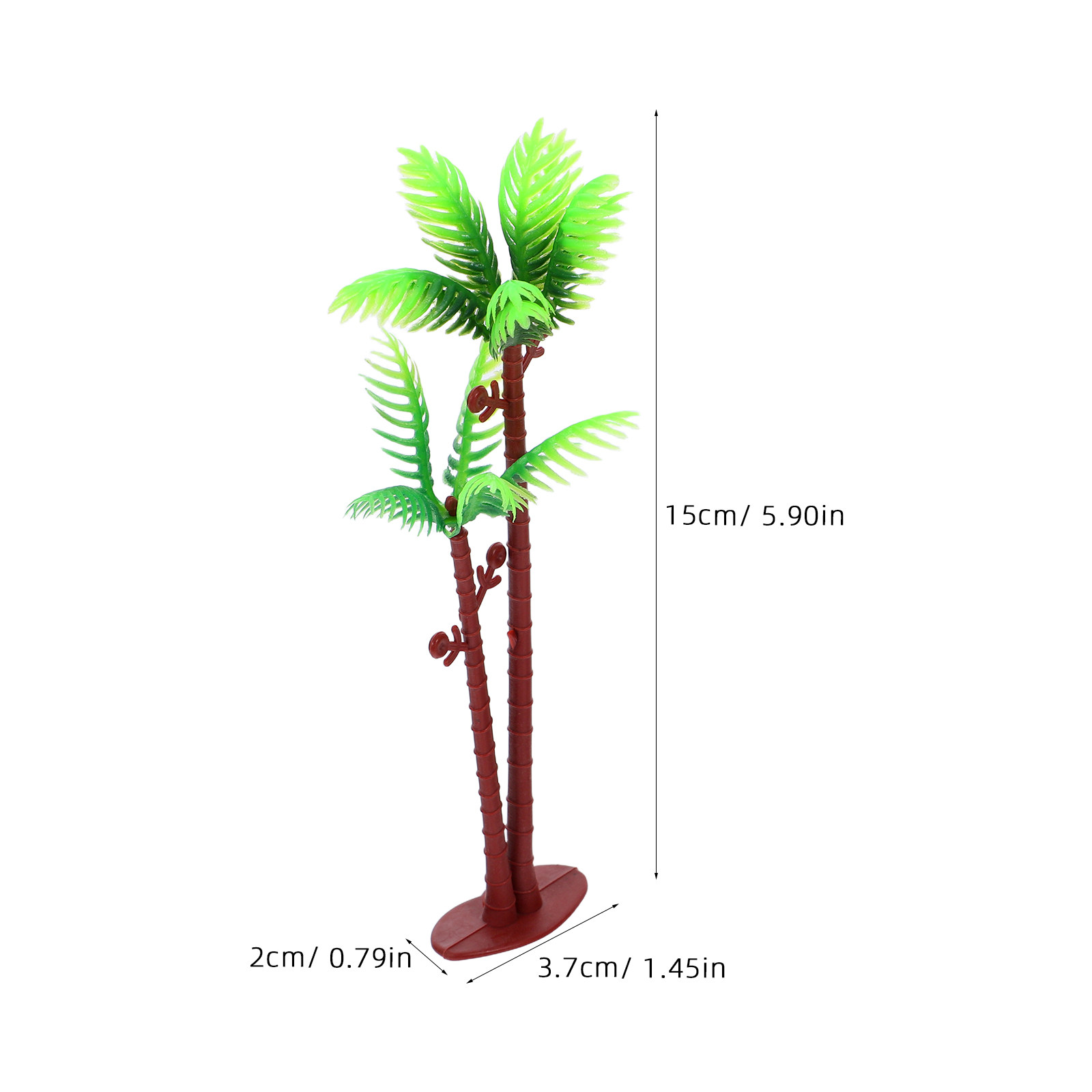 15Pcs Artificial Coconut Palm  - Aquarium Planted Tree ulasan dan harga