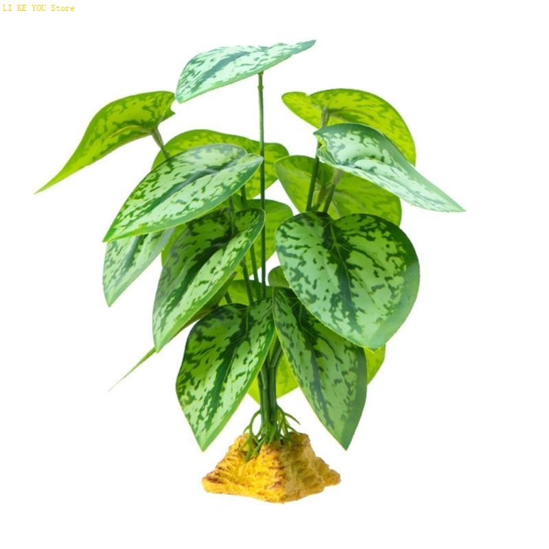 W3JE Terrarium Decorative Plan - Planted Aquarium Jungle ulasan dan harga
