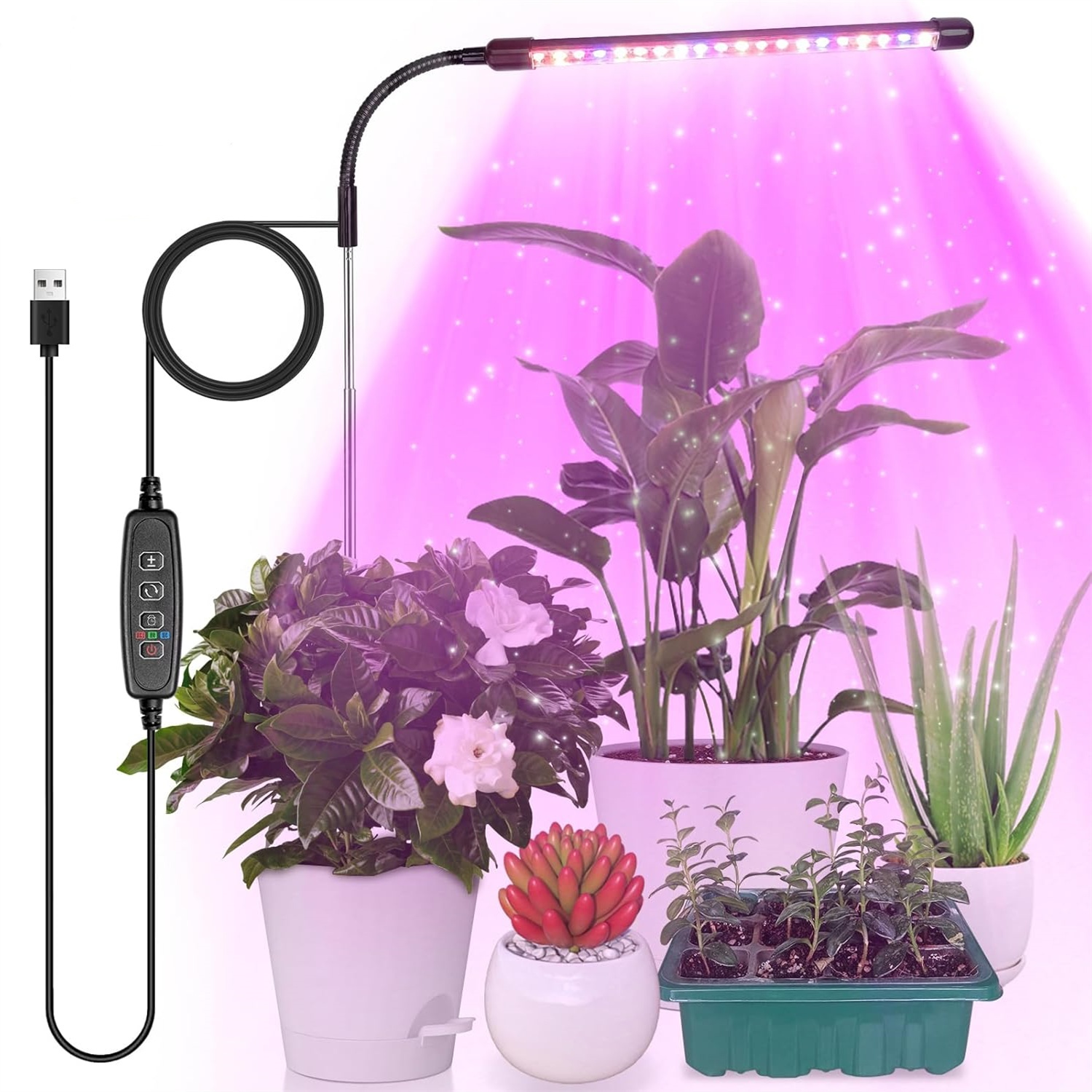 3Colors USB Grow Lamp Plant Fu - Led Planted Tank Light ulasan dan harga