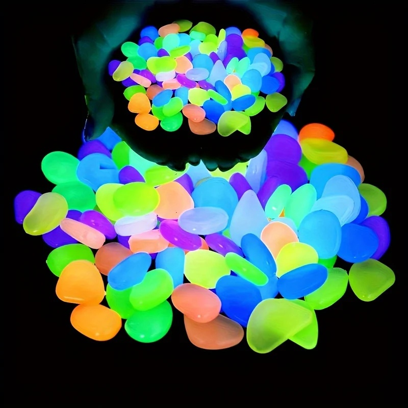 50-200pcs Glow in The Dark Peb - Aquarium Planted Plants ulasan dan harga