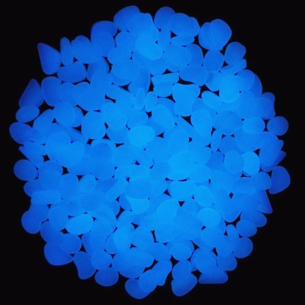 Fish Tank Rocks Glow Blue Pebb - Aquarium Planted Plants ulasan dan harga