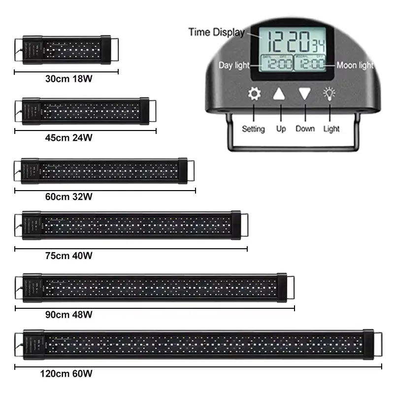 RGB LED Aquarium Light 12-48 I - Planted Aquarium Hours ulasan dan harga