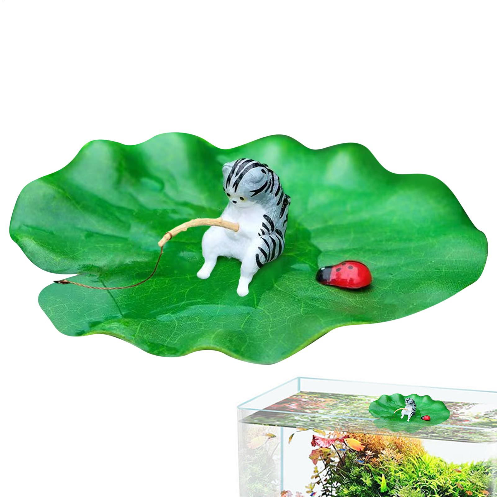 Mini Floating Cat Fishing Lotu - Aquarium Planted Tree ulasan dan harga