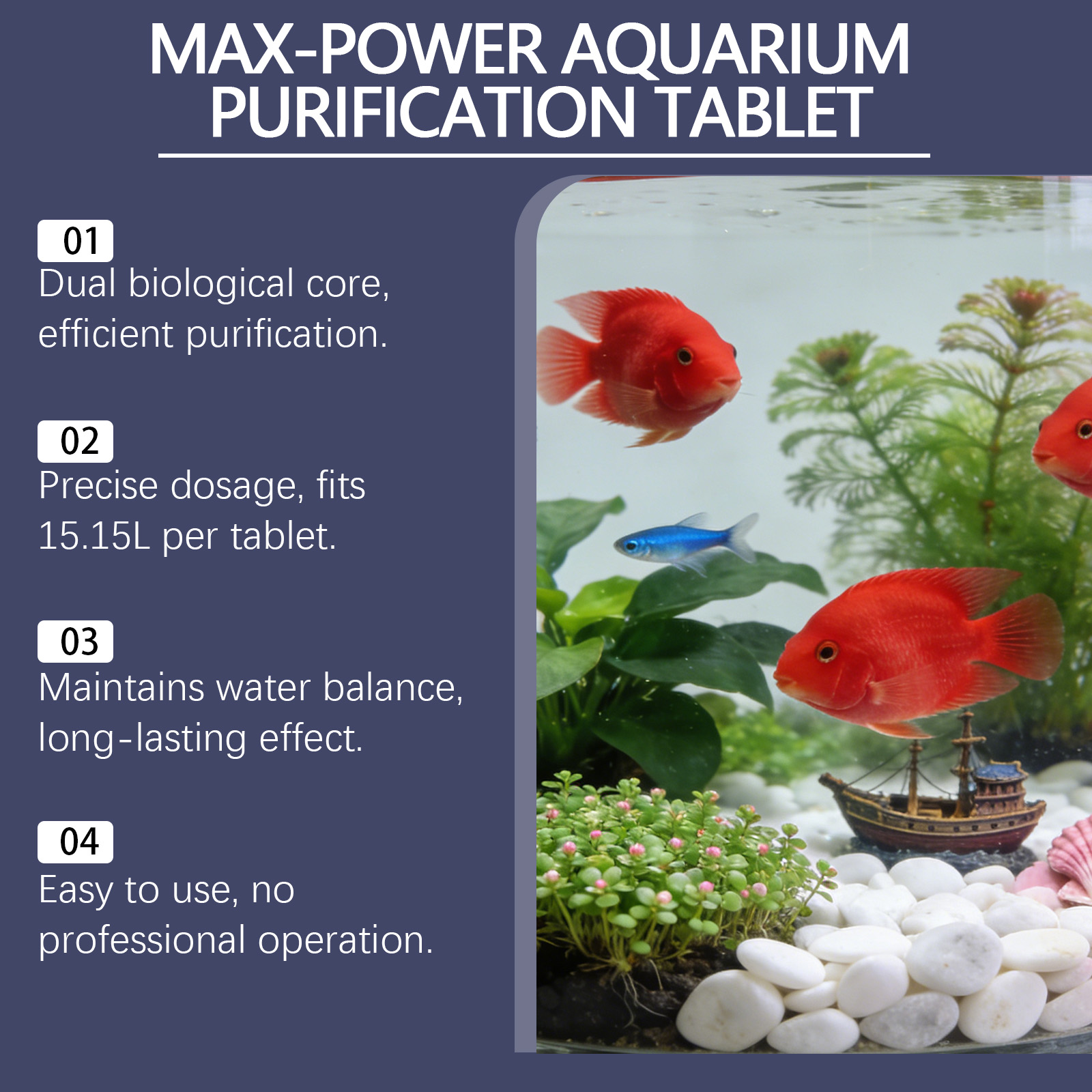 Algae Remover Tablets for Aqua - Planted Aquarium Cloudy Water ulasan dan harga
