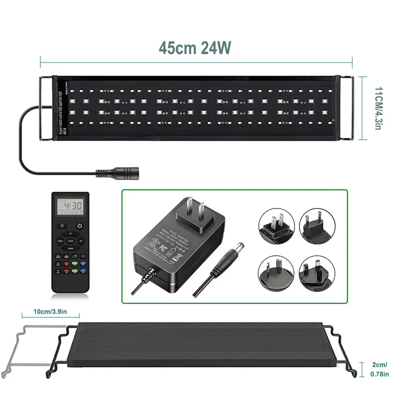 SIROKA 45cm Professional LED F - Planted Aquarium Hours ulasan dan harga