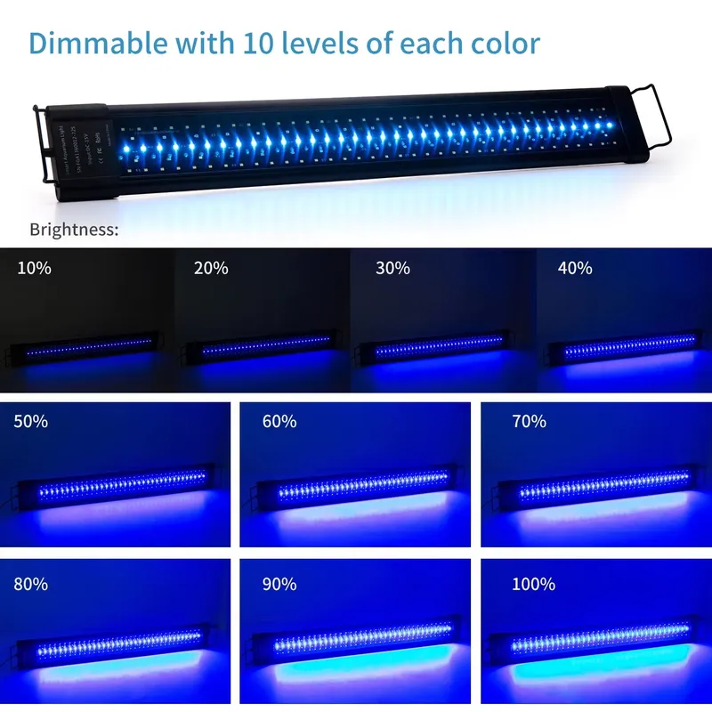 48W IP68 LED Aquarium Light fo - Planted Aquarium Hours ulasan dan harga